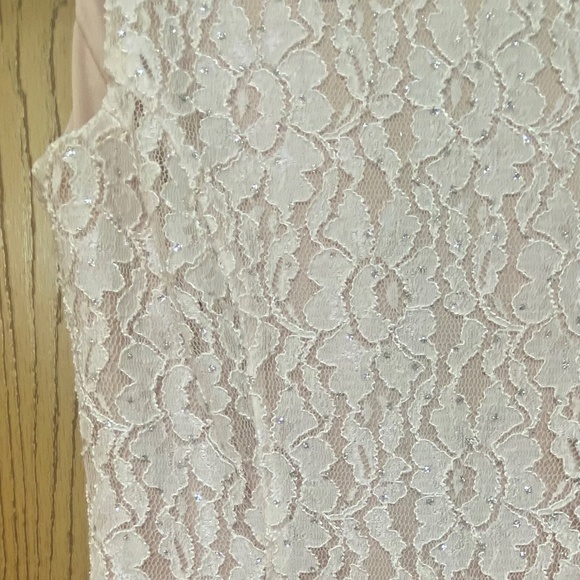 Speechless White and Peach Formal Dress - Picture 4 of 5
